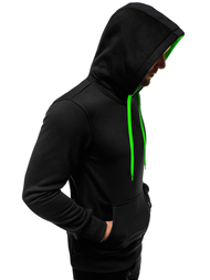 Pánská Mikina černo-zelená OZONEE JS/2011