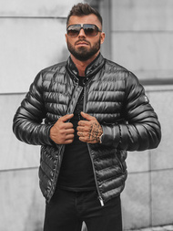 Pánská Bunda Černá OZONEE O/9025Z