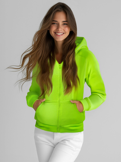 Dámská Mikina Zelená neon OZONEE JS/W03Z