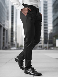 Pánské Chino Kalhoty Černé OZONEE V/5100