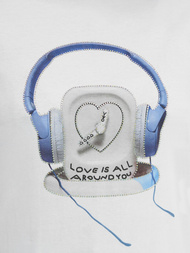 Dámské Tričko Bílo-Modré OZONEE DJ77806