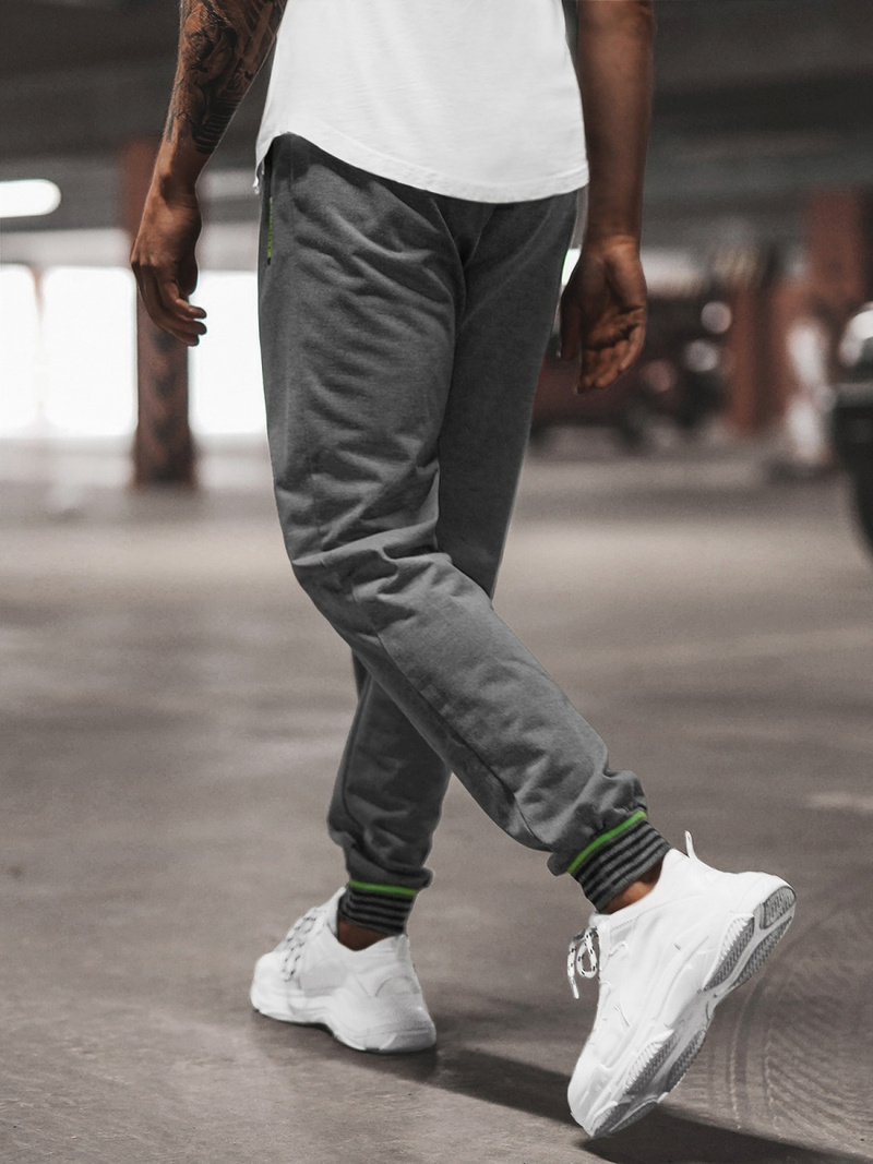 Pánské Tepláky Grafitové OZONEE JS/68K10332Z