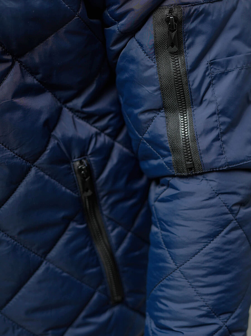 Pánská Bunda Námořnická Modřá OZONEE JS/8M986/215