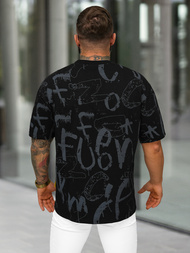 Pánské Tričko Černé OZONEE O/YN2/621