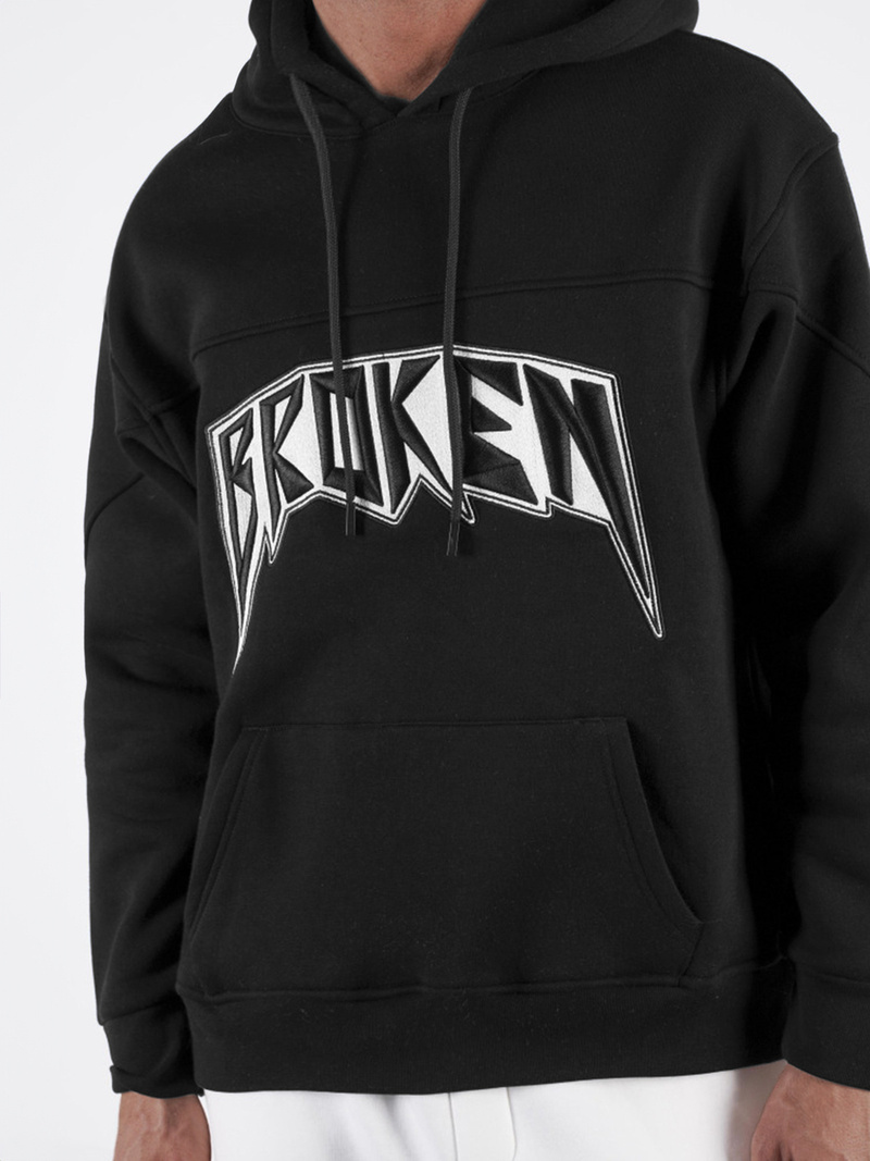 Mikina Černá OZONEE O/SWE23019Z