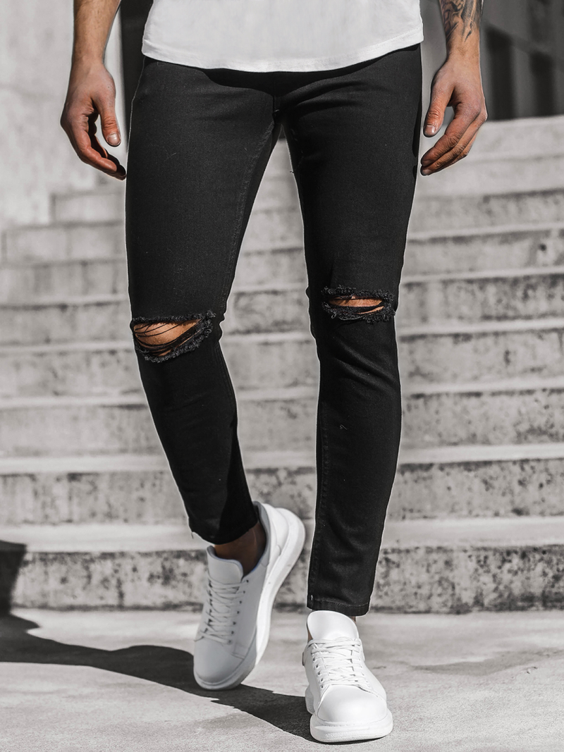 Pánské Džíny Černé/2 OZONEE DP/585