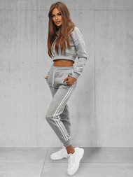 Dámská dvoudílná tepláková souprava Šedá OZONEE JS/8C67/2Z