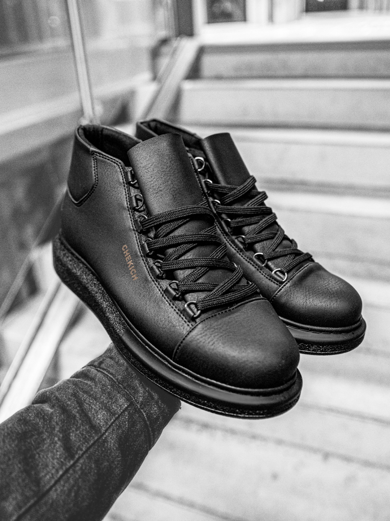 Pánské Sneakery Vysoké Černé OZONEE CH/258