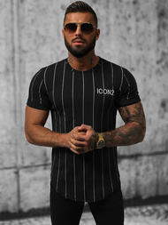 Pánské Tričko Černé OZONEE O/P1116