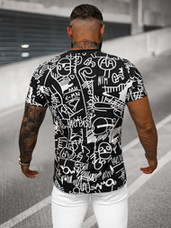 Pánské Tričko Černé OZONEE O/T1269/3