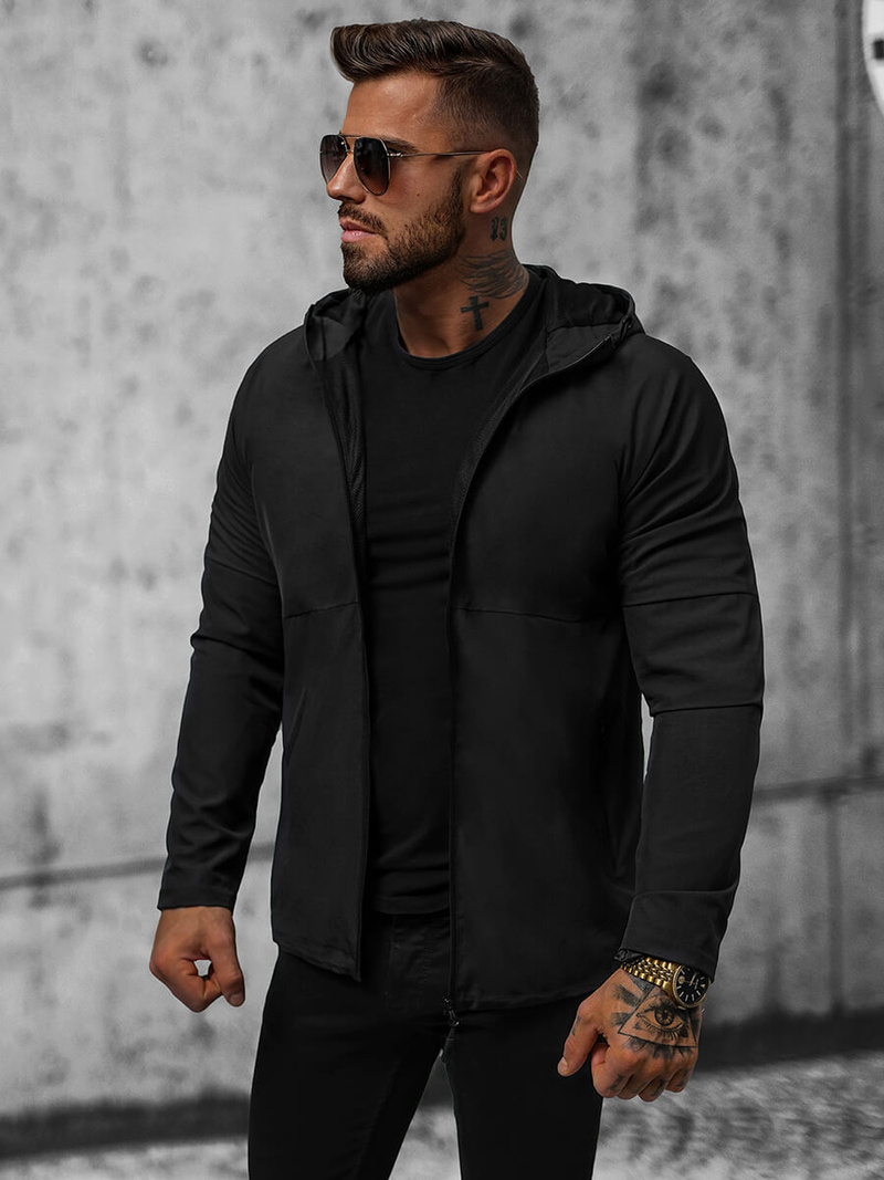 Pánská Bunda Černá OZONEE JS/HM144/1