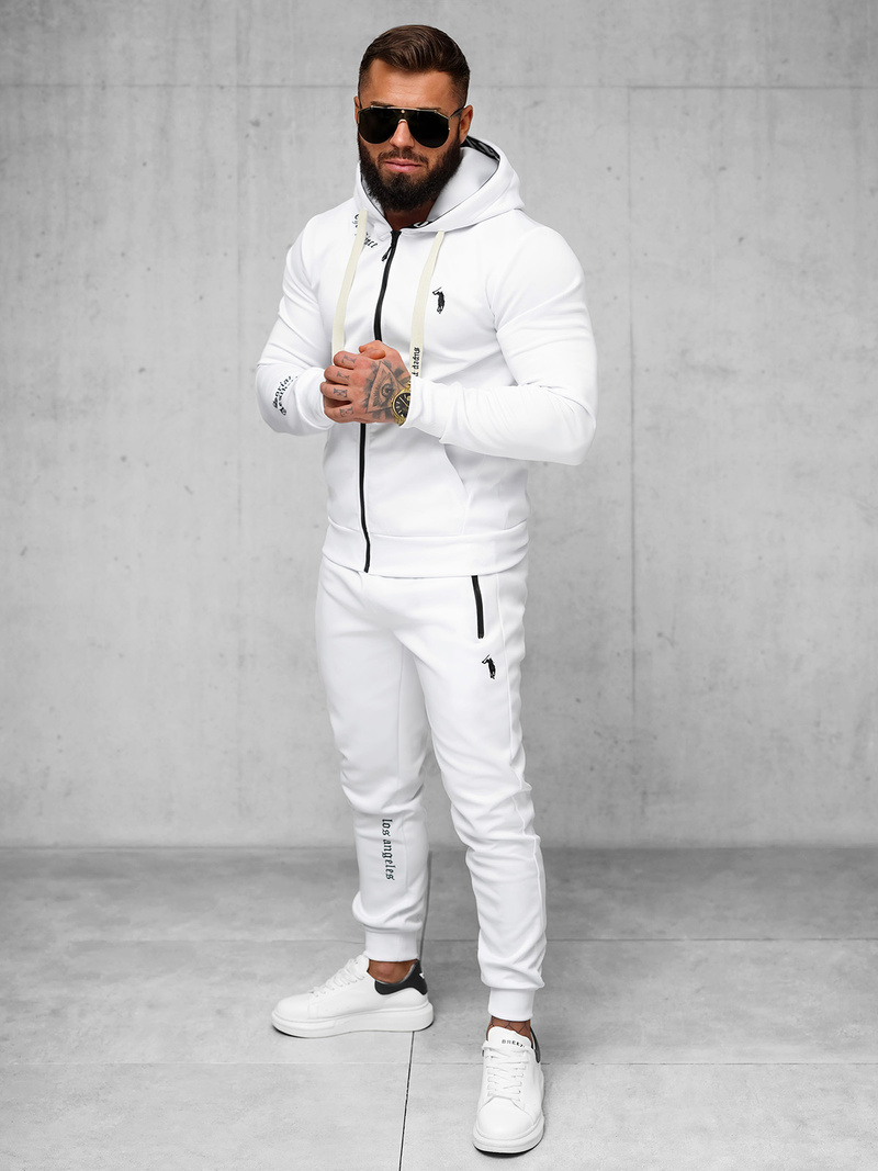 Pánská Tepláková Souprava Bílé OZONEE O/LN11675