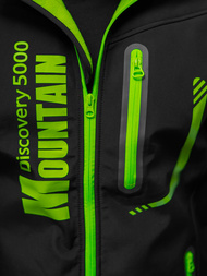 Pánská Softshellová Bunda Černo-Zelená OZONEE JS/HH026/1AZ