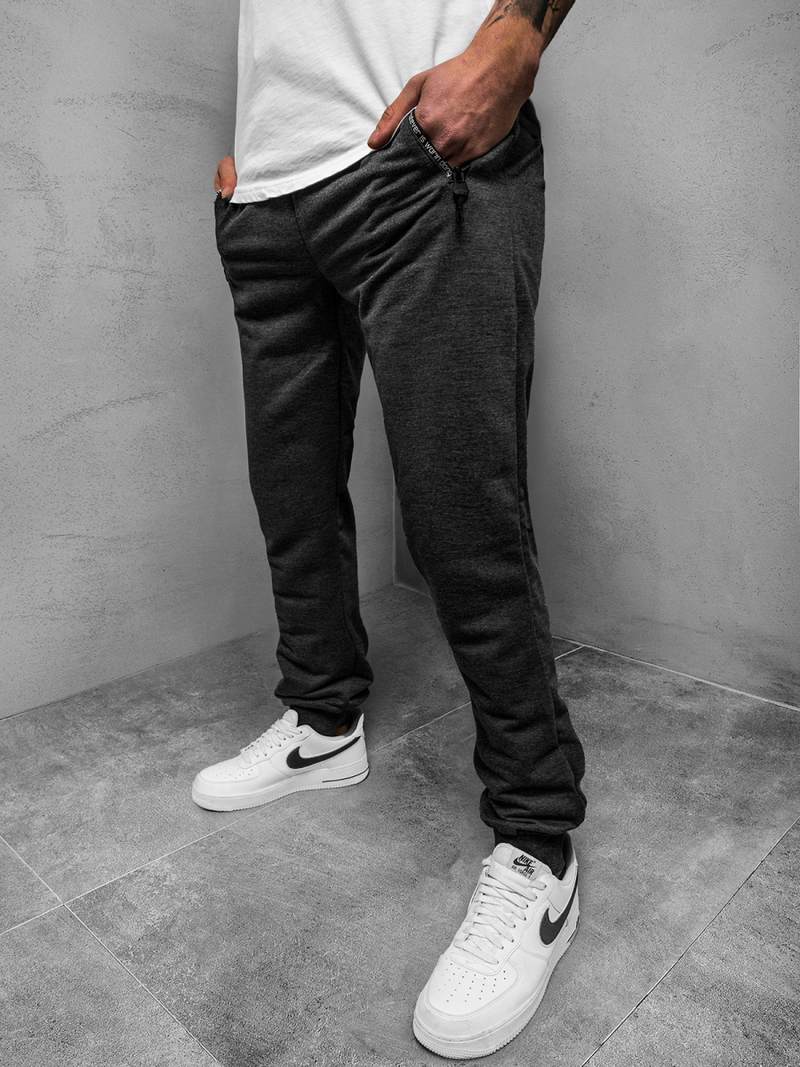 Pánské Tepláky Grafitové JS/XW002SZ