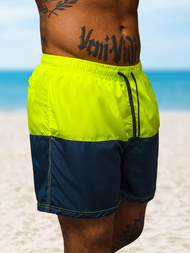 Pánské Koupací šortky Žlutý/Námořnické Modré OZONEE JS/HM066