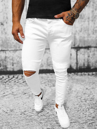 Pánské Džíny Bílé OZONEE E/5391/01