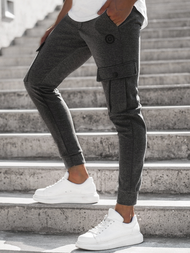 Pánské Tepláky Grafitové OZONEE C/374