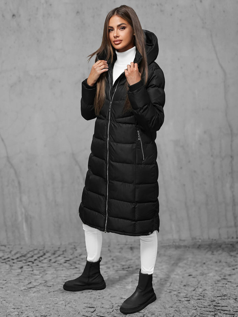 Dámská Bunda Černá OZONEE JS/M736/392