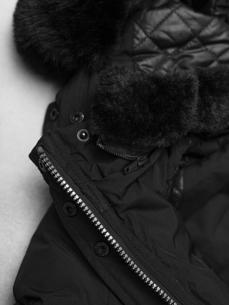 Dámská Bunda Černá OZONEE O/W377Z