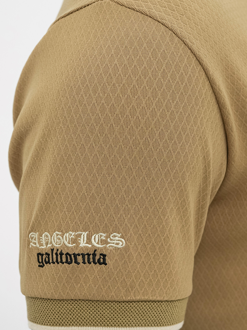 Pánské Polo Tričko Tmavě-Béžové OZONEE O/YN2/575