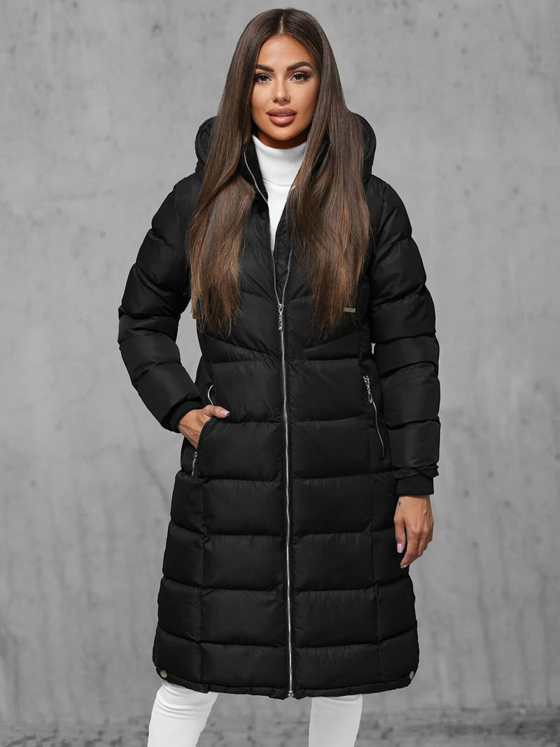 Dámská Bunda Černá OZONEE JS/M736/392