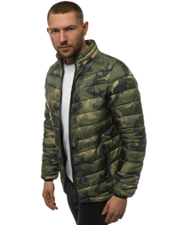 Pánská Bunda Zelená-Maskáčové OZONEE JS/SM80Z