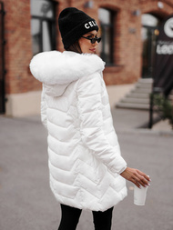 Dámská Bunda Bílá OZONEE JS/16M9121/281Z