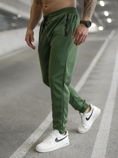 Pánské Tepláky Khaki OZONEE JS/17K1998/29