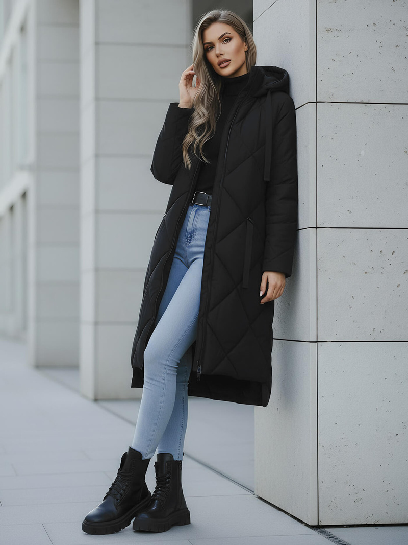 Dámská Bunda Černá OZONEE JS/5M3168/392Z