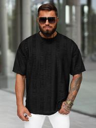 Pánské Tričko Černé OZONEE O/B1149