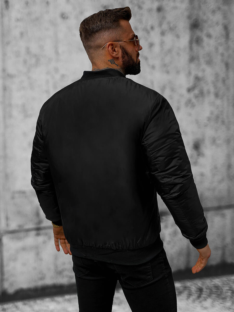 Pánská Bunda Černá OZONEE JS/AK95Z