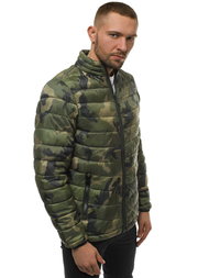 Pánská Bunda Zelená-Maskáčové OZONEE JS/SM80Z