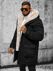 Pánská Zimní Bunda Černá OZONEE JS/5M120/392