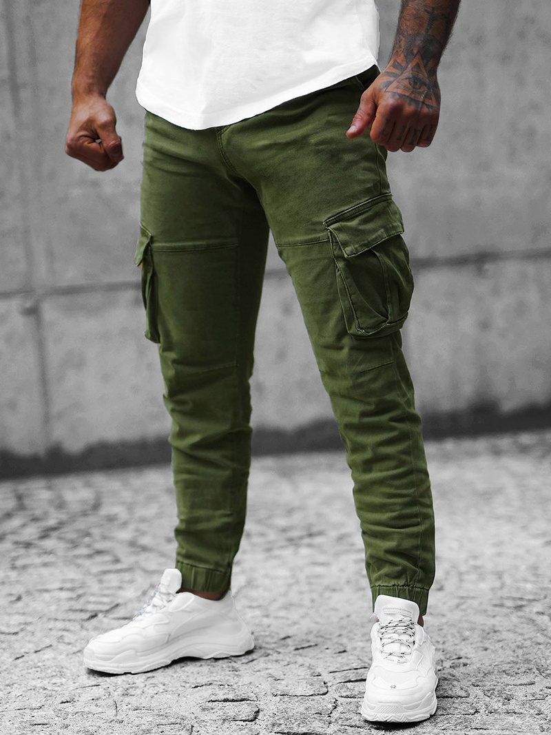 Pánské Kalhoty Jogger Zelené OZONEE NB/MP0105MV