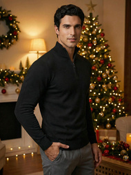 Pánský Svetr Černý OZONEE NB/MM6007/4Z