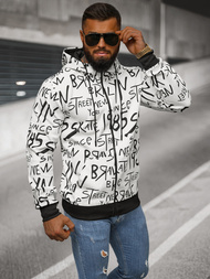 Pánská Mikina Bílá OZONEE JS/8B1175/1