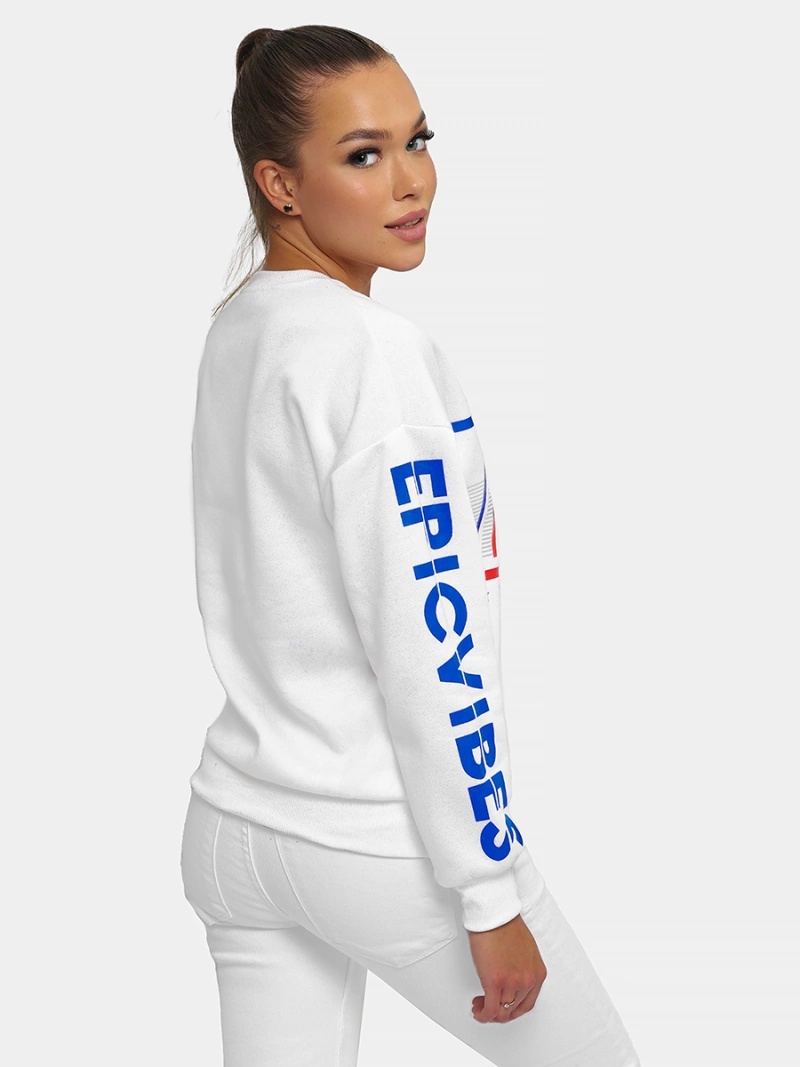 Dámská Mikina Bílá OZONEE JS/B26008