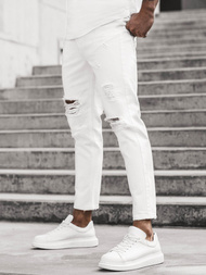 Pánské Džíny Bílé OZONEE B/55082