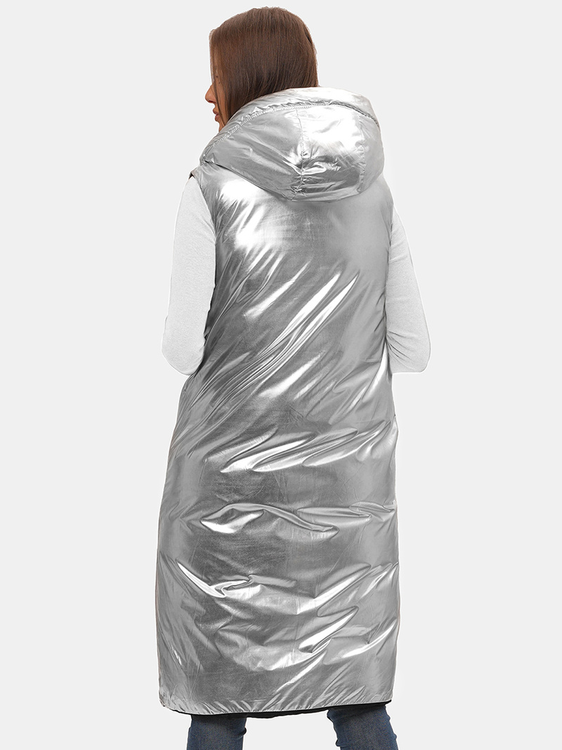 Dámská Vesta Oboustranná Černá OZONEE JS/5M755/392