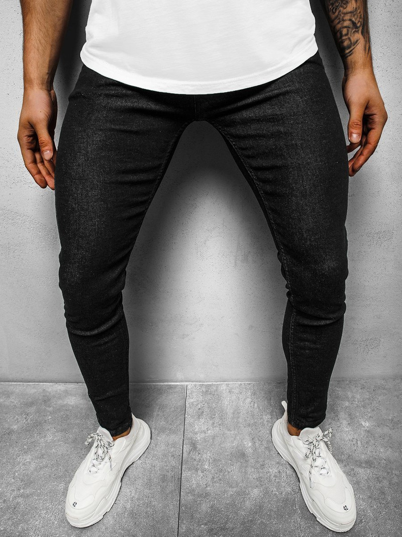 Pánské Džíny Černé OZONEE DP/591Z