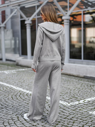 Dámská dvoudílná tepláková souprava šedá OZONEE JS/26C8803/2