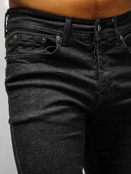 Pánské Džíny Černé OZONEE DP/591Z