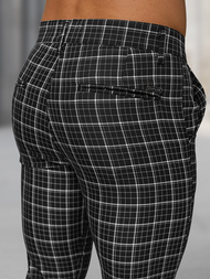 Pánské Chino Kalhoty Černé OZONEE DJ/5515Z