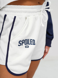 Dámská dvoudílná tepláková souprava bílo-námořnické modré OZONEE JS/M58631AB