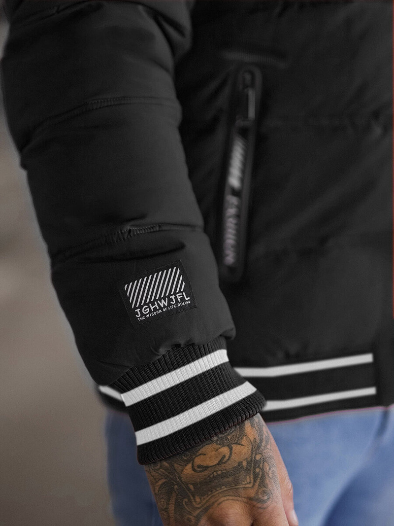 Pánská Bunda Černá OZONEE JS/57M7501/392