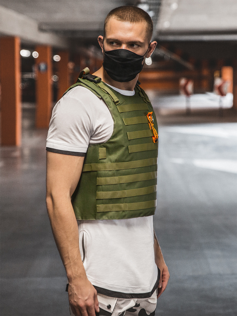 Pánská Vesta Khaki OZONEE PE/4003