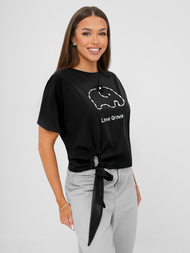 Dámské Tričko Černé OZONEE JS/RJ77247