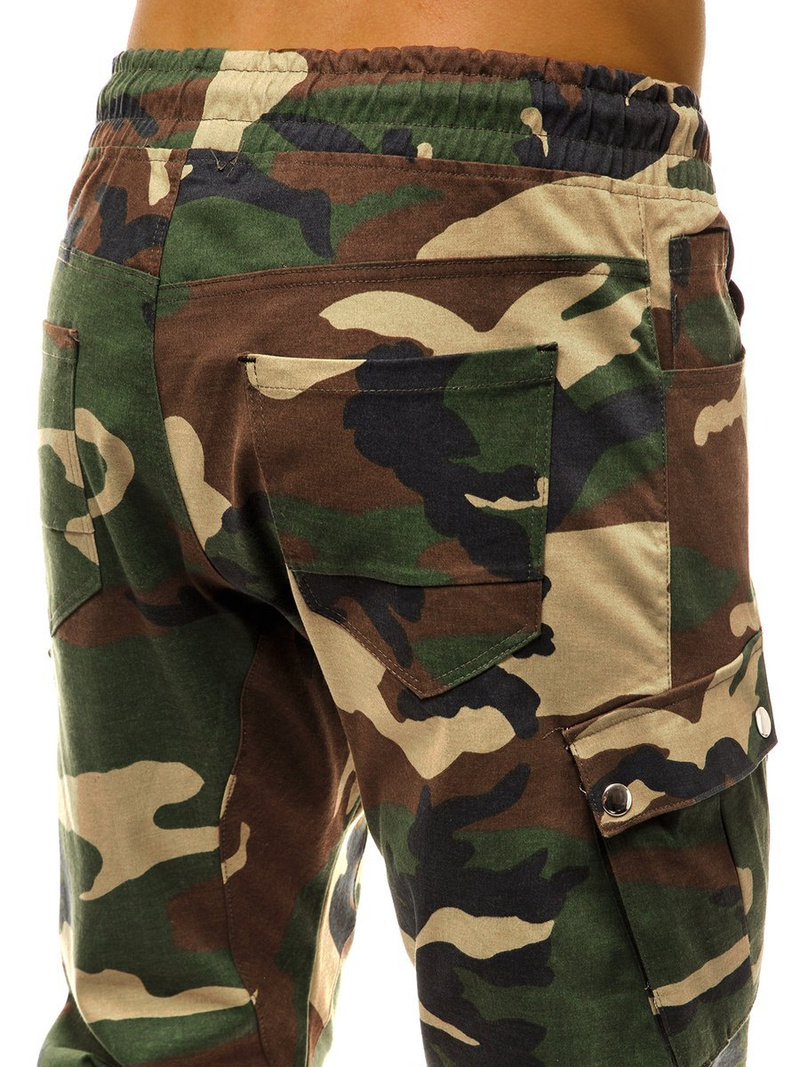 Pánské Kalhoty Jogger Maskáčové-Zelené Ozonee A/0853