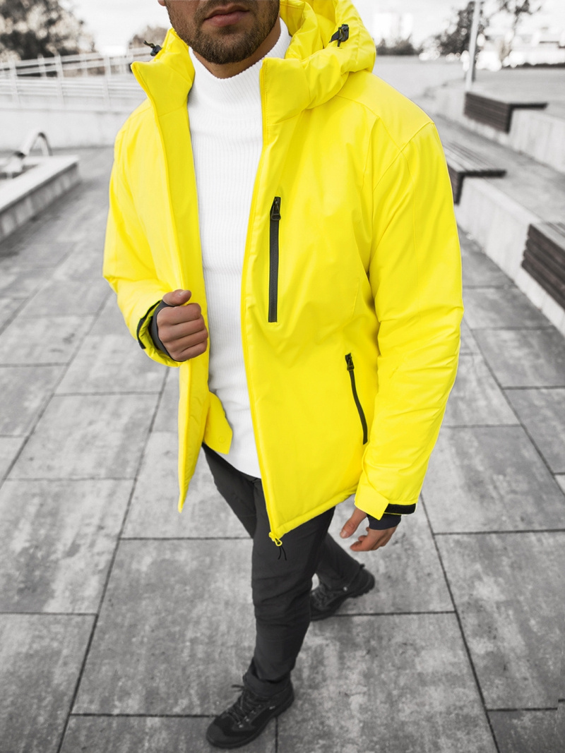 Pánská zimní bunda Žlutá OZONEE JS/HH011/26Z