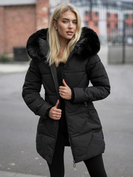 Dámská Bunda Černá OZONEE JS/16M9099/392Z